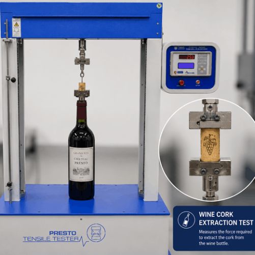 Wine Cork Extraction Test to ISO 9727-5